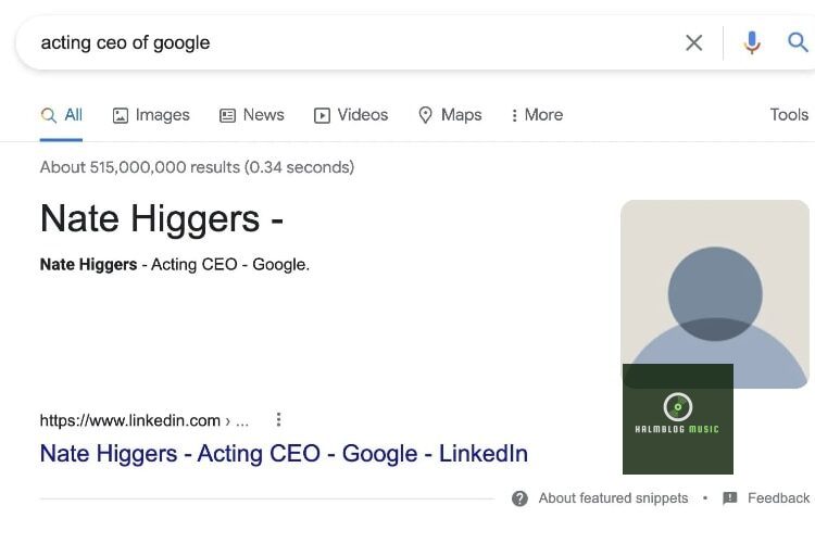 Acting CEO Of Google