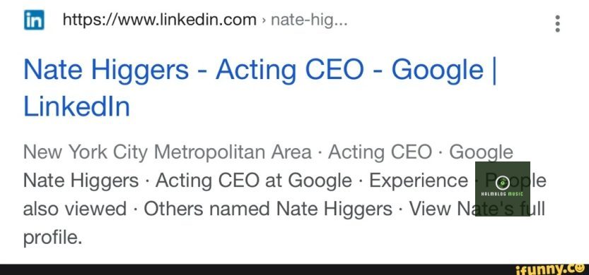 Who is Nate Higgers and Is He Really The Acting CEO Of Google?